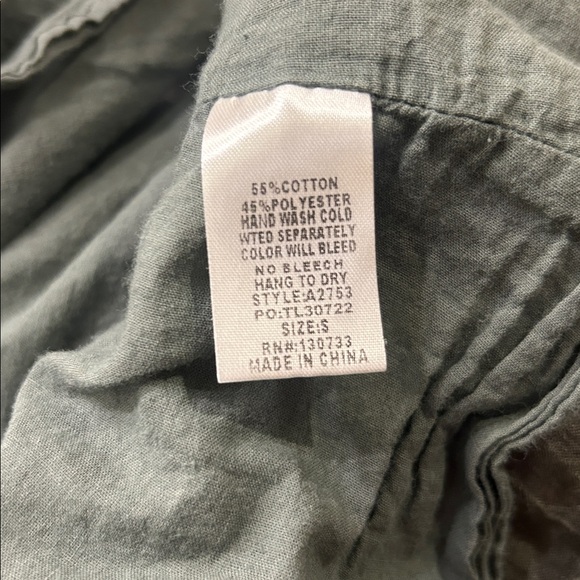 Umgee Women's Bohemian Embroidered Long Sleeve Dress  Olive Size Small - Picture 8 of 9